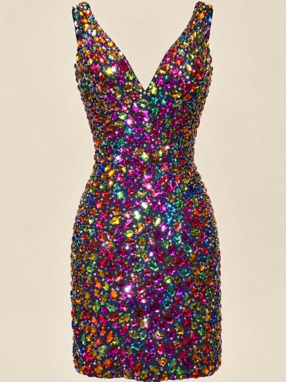 🎆Luxury Couture Designer Crystals Beaded Runway Glamorous Cocktail Party Dress